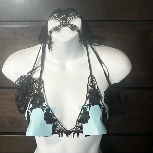 Gothic Style Lingerie Set - Picture 1 of 6